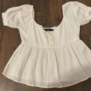 VOLCOM white baby doll top